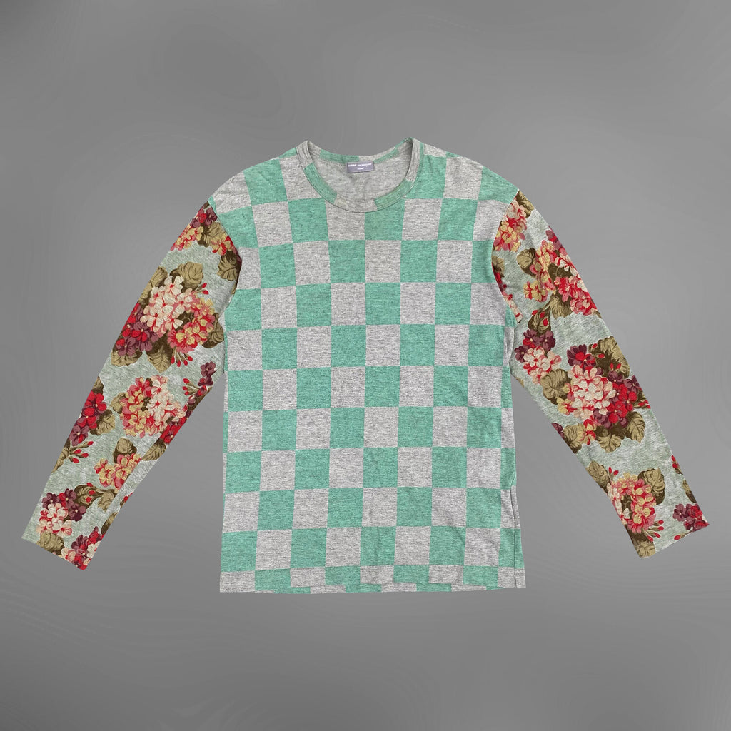 Comme Des Garcons Homme 2001 Floral Checker Shirt