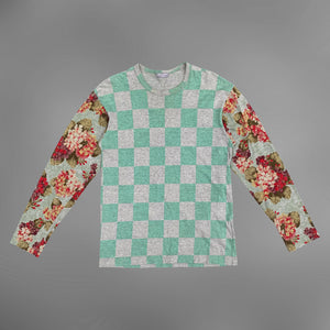 Comme Des Garcons Homme 2001 Floral Checker Shirt