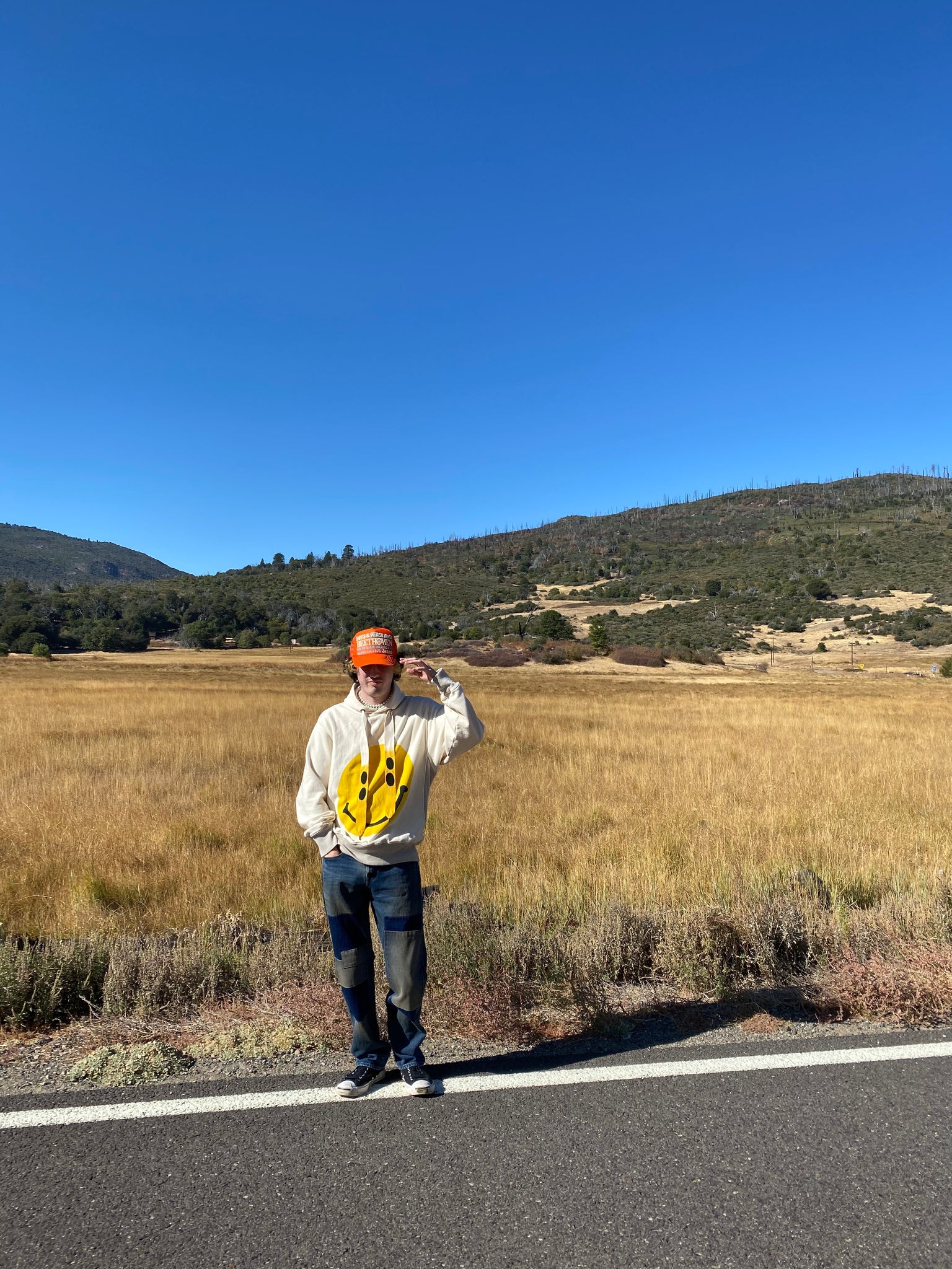 Kapital Rain Smiley Hoodie